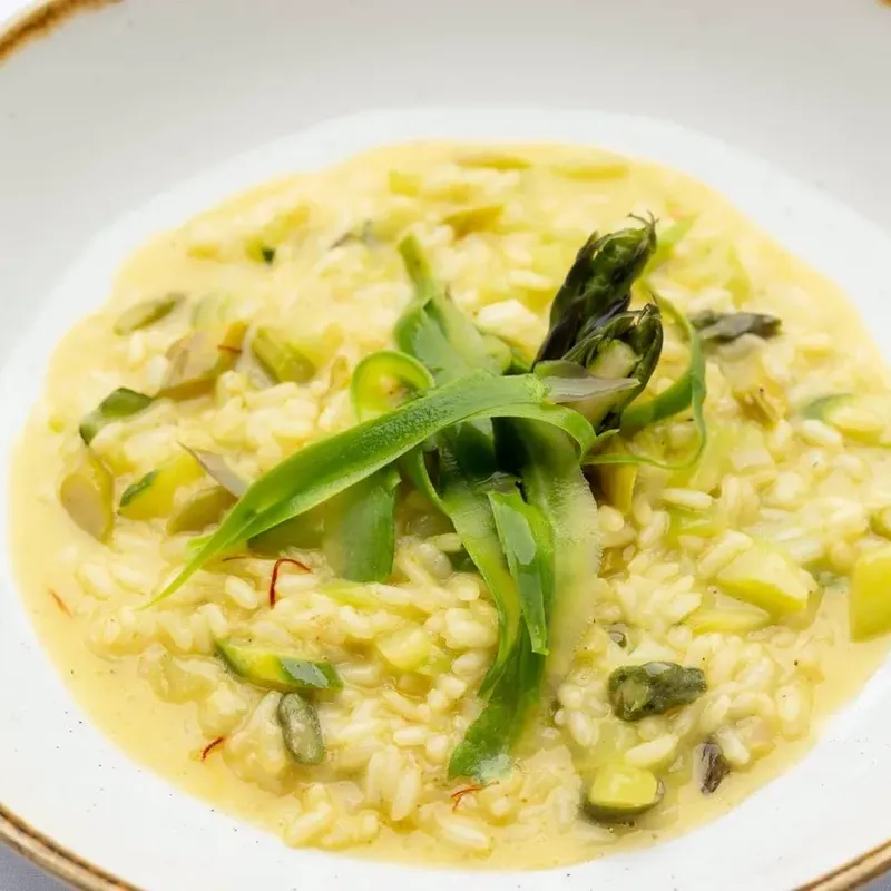 Risotto with asparagus