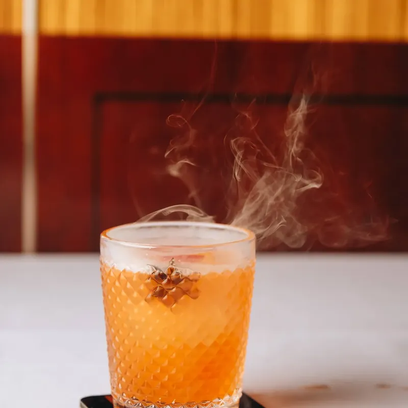 A smoked cocktail