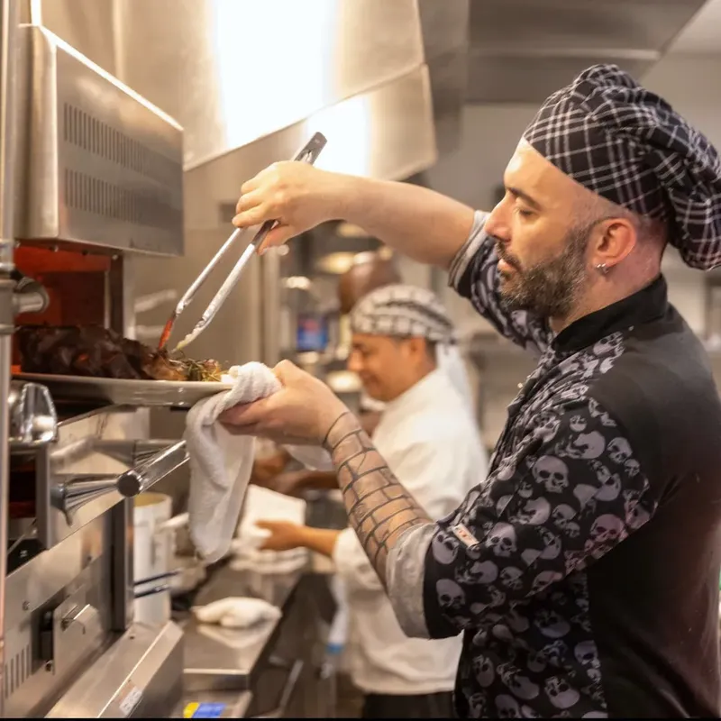 The chef at the pass