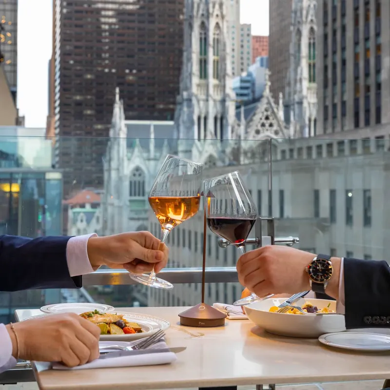 A toast on the terrace
